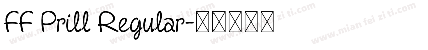 FF Prill Regular字体转换